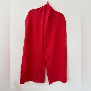 Simon’s Vintage Lambswool Angora Scarf/Wrap Orange/Coral